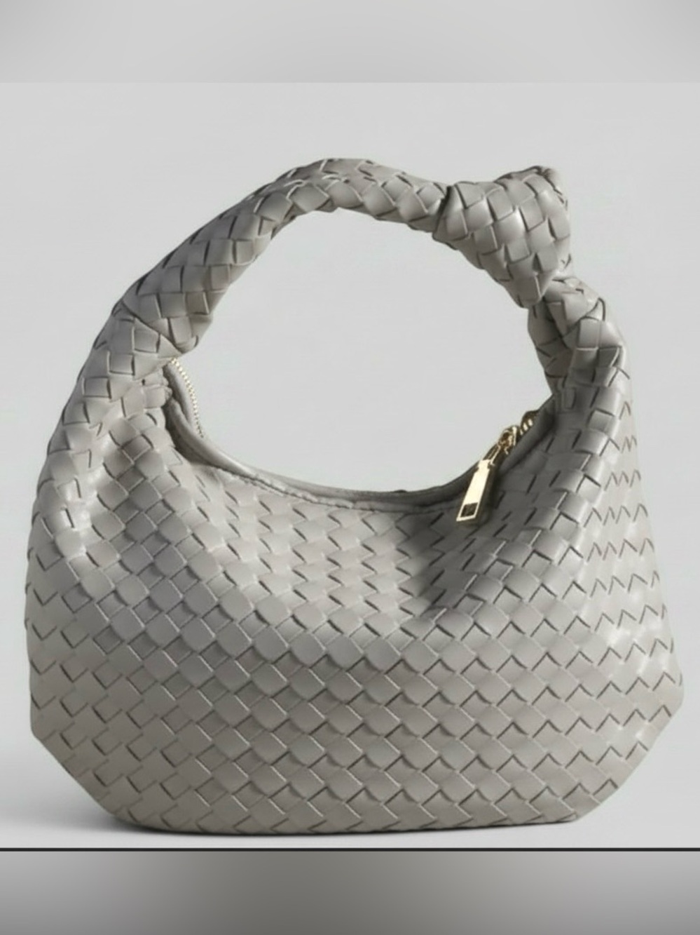 Anthropologie Melie Bianco Mini Brigitte Satchel Gray-NWT